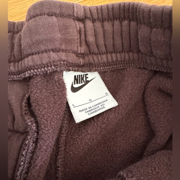 Nike Brown Jogger sweatpants size large - Picture 3 of 4